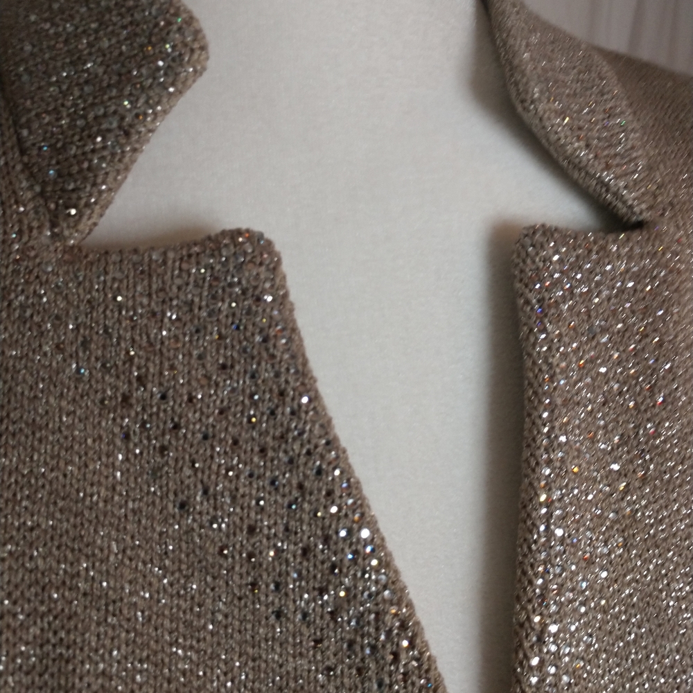 St. John Evening Gold Suit Like New Size 14